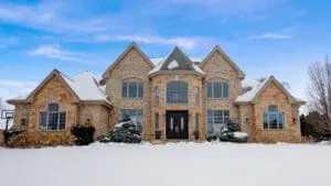 Ridgeview custom home exterior by Kingfogl Construction