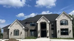 Hawks Ridge custom home exterior by Kingfogl Construction