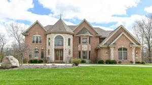 Benington custom home exterior by Kingfogl Construction