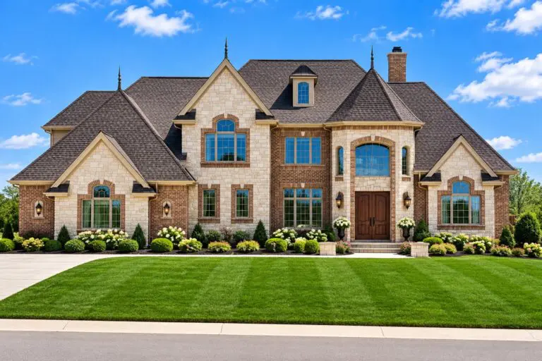 Bradon custom home exterior by Kingfogl Construction
