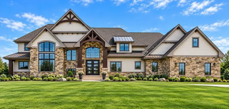 Compton custom home in Brookfield by Kingfogl – front elevation