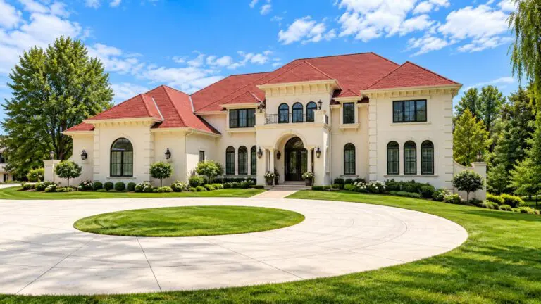 Davidson custom home in Brookfield by Kingfogl – front elevation