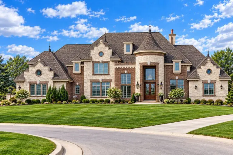Nottingham custom home in Delafield by Kingfogl – front elevation