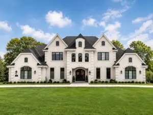 Oriole custom home exterior by Kingfogl Construction