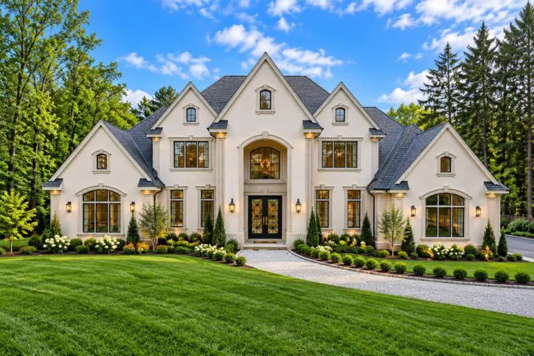 Rangeline custom home in Mequon by Kingfogl – front elevation