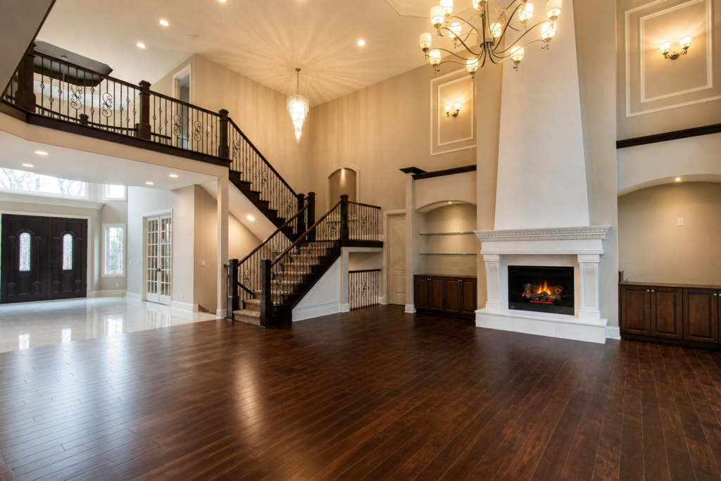 Great room with Kingfogl finishes