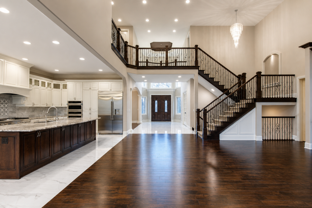 Great room to foyer with Kingfogl finishes