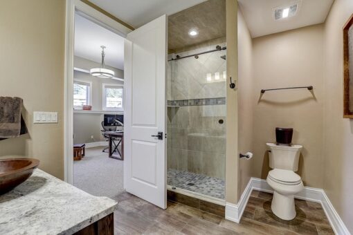 Wildwood bathroom with glass shower