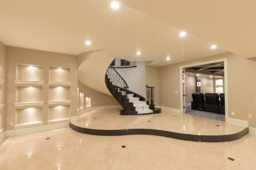Callista lower level with curved staircase