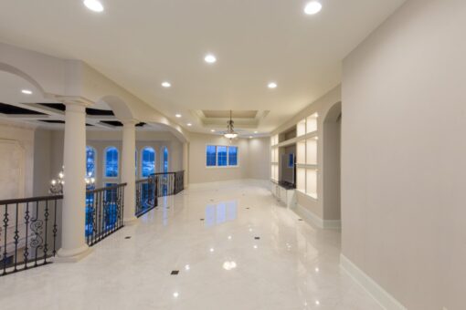 Callista loft hallway with iron railing