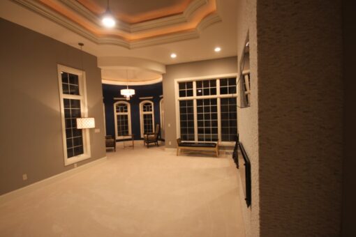 Haven bedroom with bay window