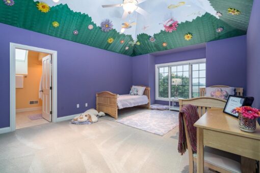 Brookridge children's bedroom with painted mural