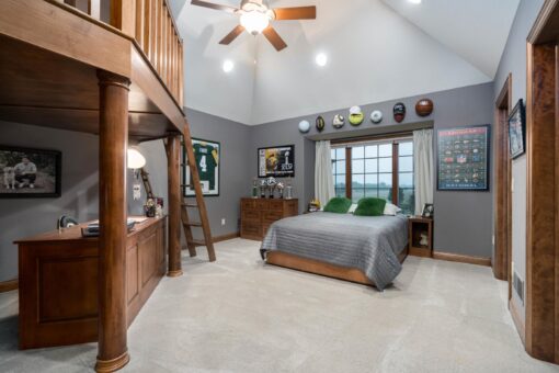 Brookridge bedroom with built-in loft