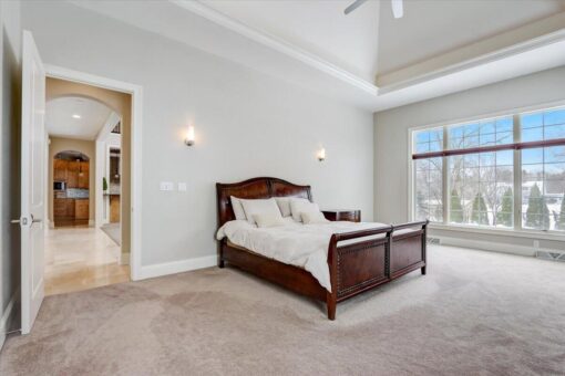 Ridgeview bedroom with sleigh bed