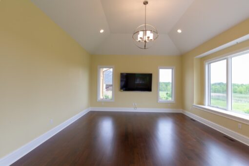 Ravenna hearth room with tray ceiling