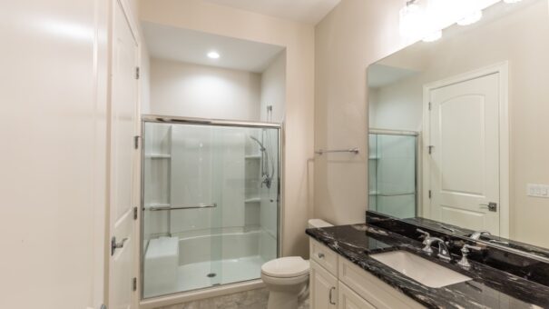Davidson bathroom with glass shower