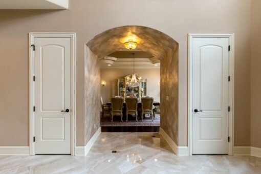 Summerhill arched entry to the dining room