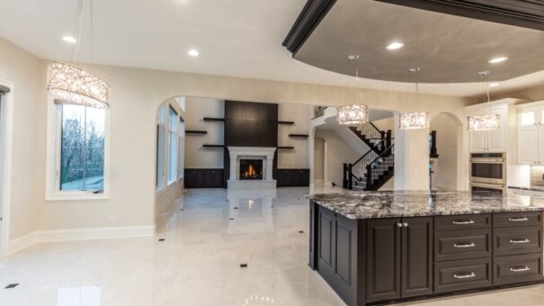 Davidson kitchen island with view to the great room
