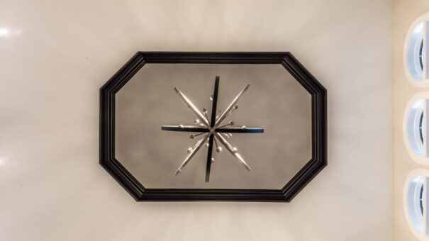Davidson octagonal tray ceiling with compass detail