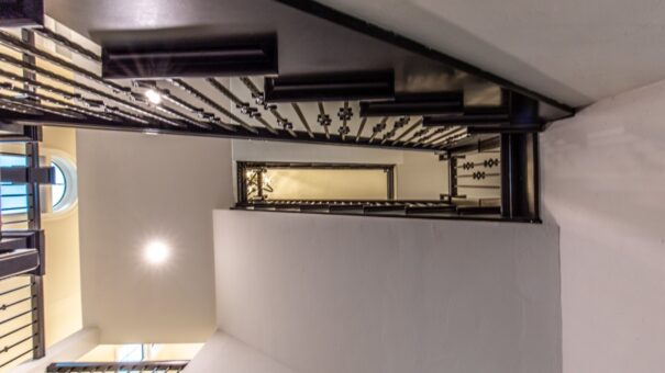 Davidson floating staircase viewed from above