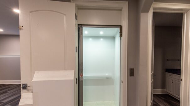 Davidson residential elevator with glass door