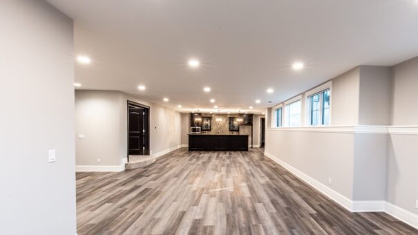 Davidson lower-level bar and open entertaining space
