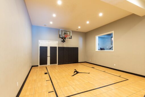 Summerhill lower-level indoor basketball court