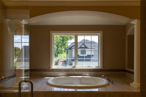 Rivendell primary bath tub with window