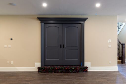 Rivendell arched double doors in the lower level