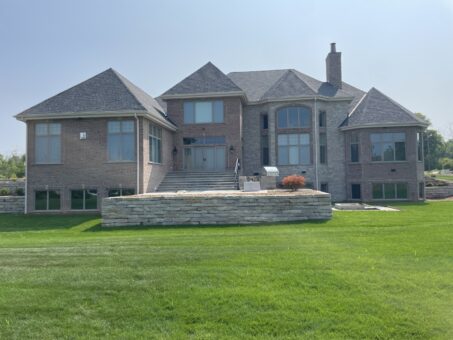 Birchwood rear elevation with stone patio