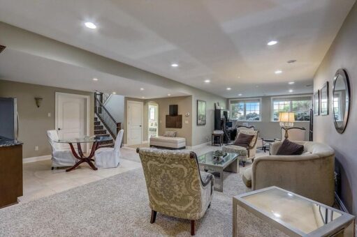 Talon lower-level family room with windows
