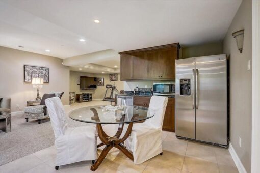 Talon lower-level kitchen and dining area