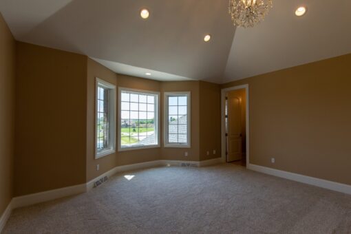 Stone Creek bedroom with bay windows