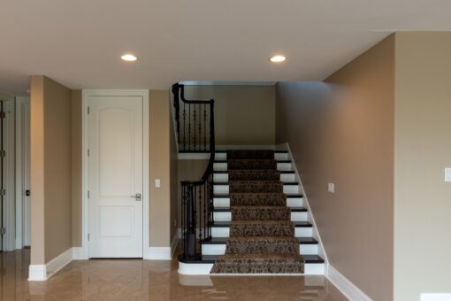 Stone Creek staircase down to the lower level
