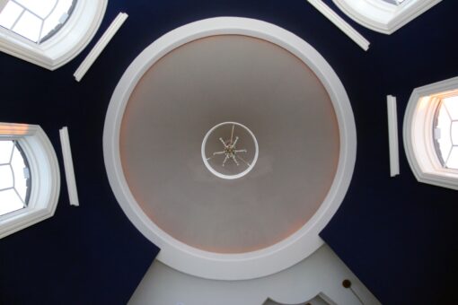 Haven domed ceiling with navy accents