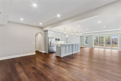 Rangeline lower-level kitchen and open space