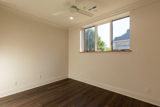 Carlisle lower-level room with windows