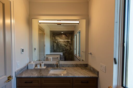 Carlisle bathroom with granite vanity