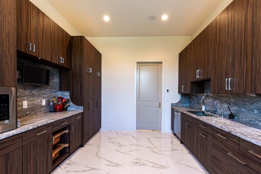 Carlisle kitchen with walnut cabinetry
