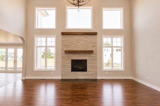 Auburn custom home in Brookfield by Kingfogl – 1st floor - great room - fireplace