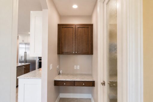 Auburn custom home in Brookfield by Kingfogl – 1st floor - kitchen - desk nook