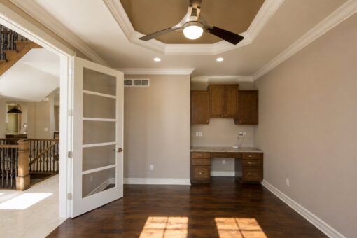 Auburn custom home in Brookfield by Kingfogl – 1st floor - office