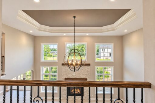 Auburn custom home in Brookfield by Kingfogl – 2nd floor - great room overlook