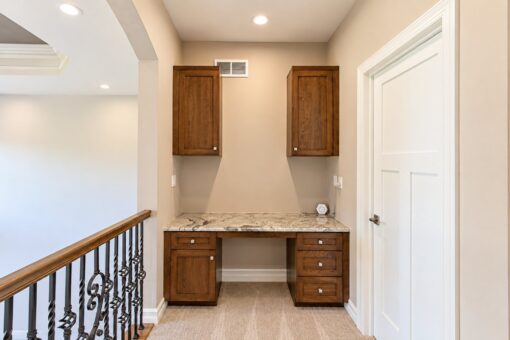 Auburn custom home in Brookfield by Kingfogl – 2nd floor - loft desk