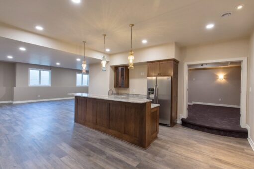 Auburn custom home in Brookfield by Kingfogl – basement - bar - view 1