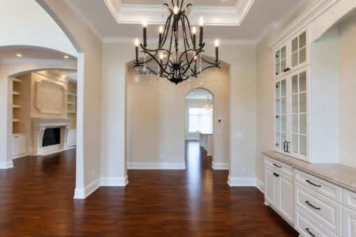 Bella Casa custom home in Mequon by Kingfogl – foyer to great room