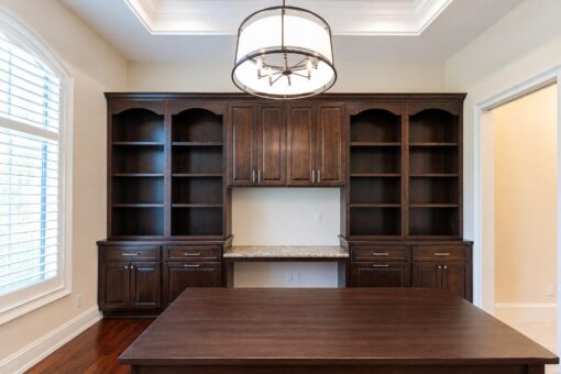 Bella Casa custom home in Mequon by Kingfogl – office built-ins