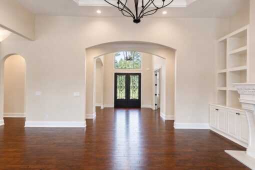 Bella Casa custom home in Mequon by Kingfogl – great room view 3