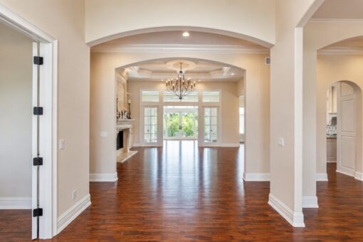 Bella Casa custom home in Mequon by Kingfogl – great room view 4