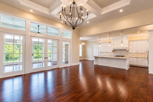 Bella Casa custom home in Mequon by Kingfogl – great room view 7